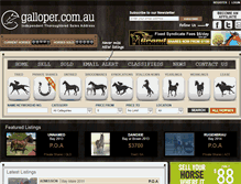 Tablet Screenshot of galloper.com.au